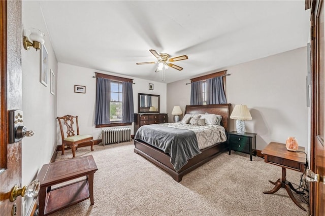 301 W Patriot St, Somerset Boro, PA 15501 - bedroom featuring radiator, carpet flooring, and a ceiling fan
