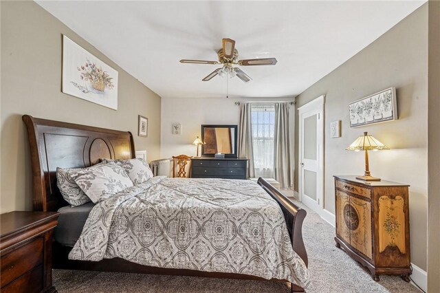 301 W Patriot St, Somerset Boro, PA 15501 - bedroom featuring carpet, baseboards, and a ceiling fan
