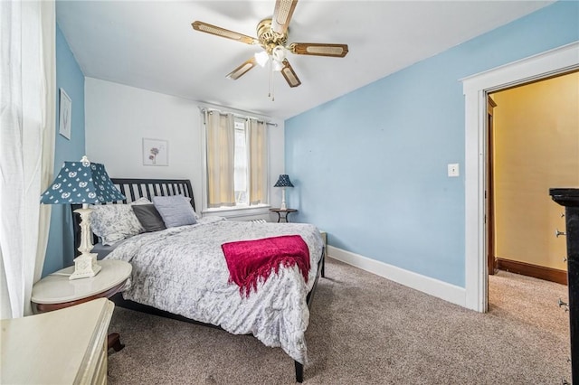 301 W Patriot St, Somerset Boro, PA 15501 - carpeted bedroom featuring baseboards and a ceiling fan