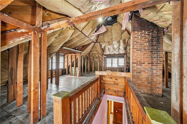 301 W Patriot St, Somerset Boro, PA 15501 - unfinished attic with an upstairs landing