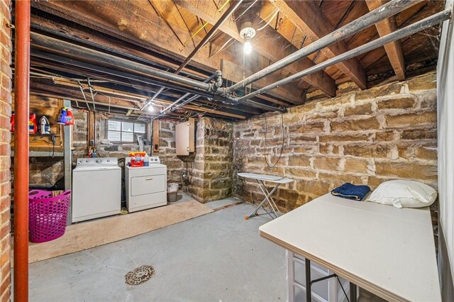 301 W Patriot St, Somerset Boro, PA 15501 - below grade area with separate washer and dryer