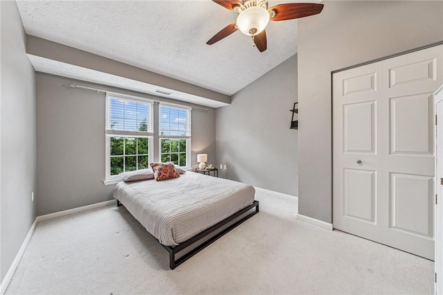 8201 Club Side Dr, Adams Twp, PA 16046 - bedroom featuring carpet, baseboards, a ceiling fan, and a textured ceiling
