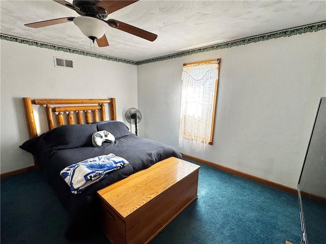 211 Stephens St, Vanderbilt, PA 15486 - bedroom featuring carpet flooring, baseboards, and ceiling fan