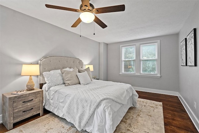 273 Inglewood Dr, Mt Lebanon, PA 15228 - bedroom featuring baseboards, wood finished floors, and a ceiling fan