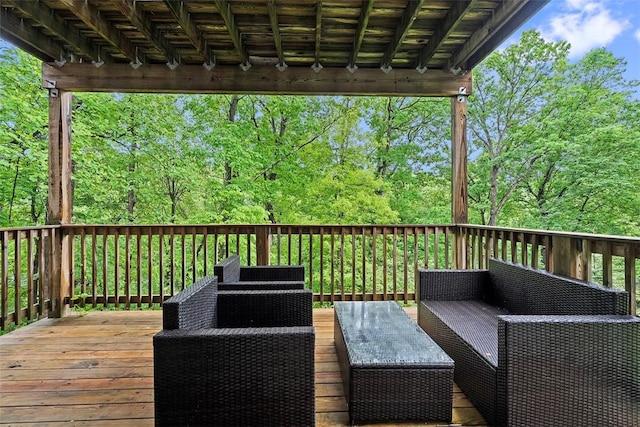 273 Inglewood Dr, Mt Lebanon, PA 15228 - wooden deck with outdoor lounge area