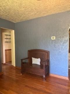 798 Hecla Rd, Mount Pleasant Twp Wml, PA 15666 - living area featuring wood finished floors and a textured ceiling