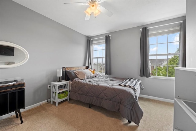 1033 Granite Dr, South Fayette, PA 15057 - carpeted bedroom featuring baseboards and a ceiling fan