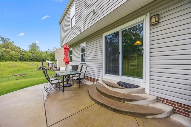 1033 Granite Dr, South Fayette, PA 15057 - view of patio / terrace featuring entry steps and outdoor dining space