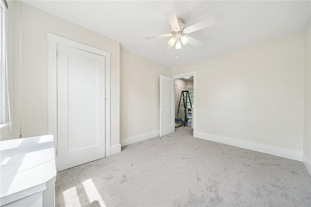 7333 Mcclure Ave, Swissvale, PA 15218 - unfurnished bedroom featuring carpet flooring, baseboards, and a ceiling fan