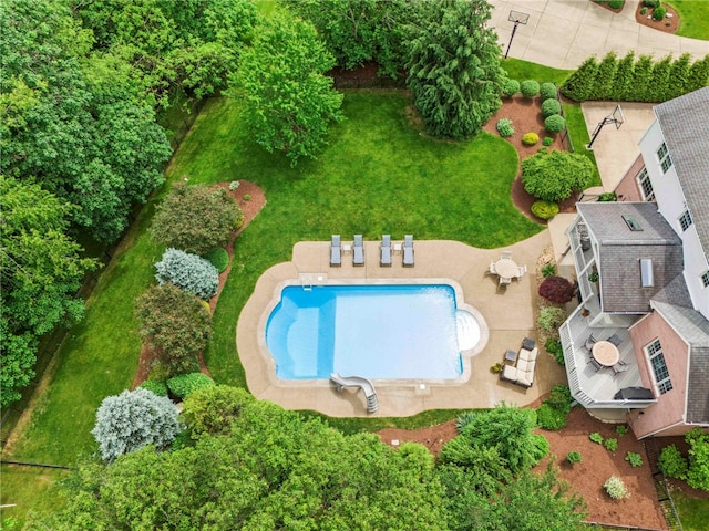105 Pin Oak Ct, Peters Twp, PA 15367 - aerial view of a pool