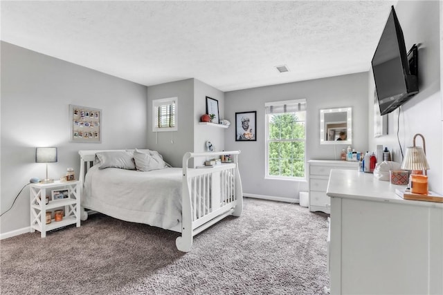 127 Aberdeen Dr, Cranberry Twp, PA 16066 - carpeted bedroom with baseboards and a textured ceiling