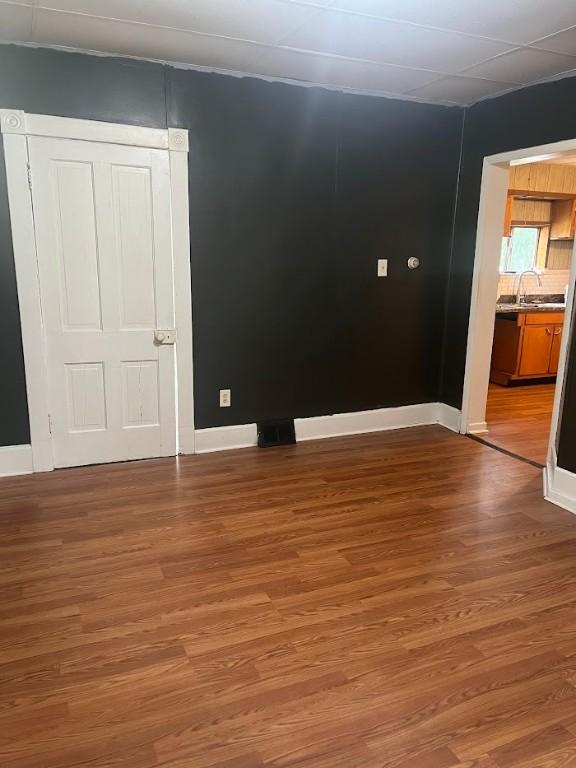116 Third St, West Bethlehem, PA 15368 - empty room with baseboards and wood finished floors