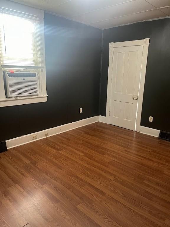 116 Third St, West Bethlehem, PA 15368 - spare room with wood finished floors, cooling unit, and baseboards