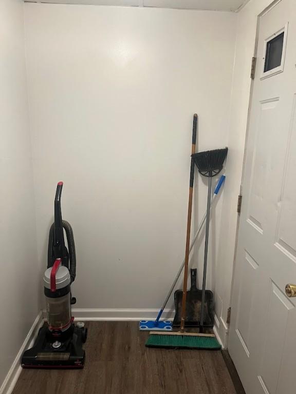 116 Third St, West Bethlehem, PA 15368 - exercise area featuring wood finished floors and baseboards