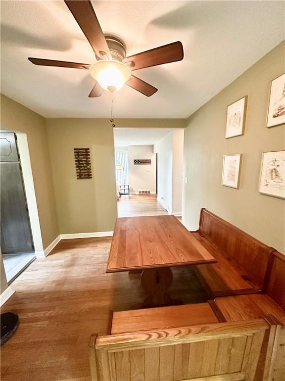 1425 Elgin, Aliquippa, PA 15001 - hallway with wood finished floors and baseboards