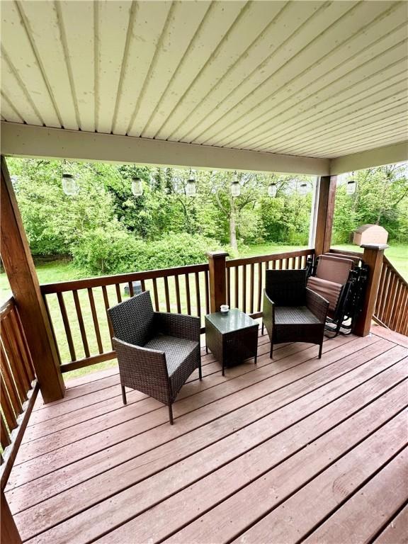 1425 Elgin, Aliquippa, PA 15001 - wooden terrace featuring an outdoor living space