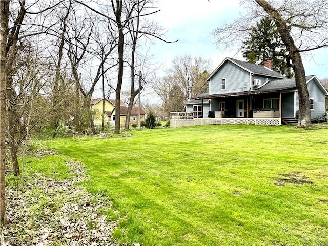 2513 Old Rte 18, New Beaver Boro, PA 16157 - view of grassy yard featuring a porch