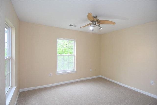 1201 Lenox Oval, Ross Twp, PA 15237 - unfurnished room with ceiling fan, baseboards, and carpet floors