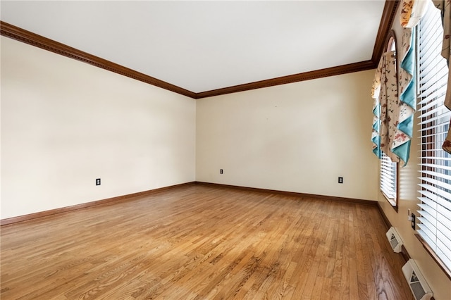 229 Guckert Ln, Marshall, PA 15090 - spare room featuring crown molding, light wood finished floors, baseboards, and healthy amount of natural light