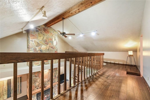1521 Claim St, Troy Hill, PA 15212 - bonus room featuring ceiling fan, wood finished floors, a textured ceiling, and baseboards