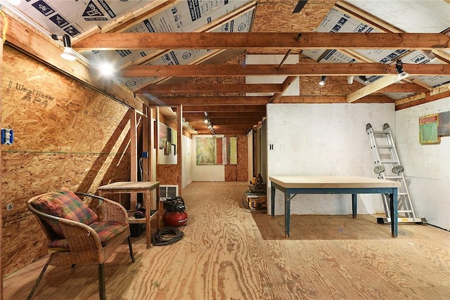 1521 Claim St, Troy Hill, PA 15212 - unfurnished room featuring lofted ceiling and wood finished floors