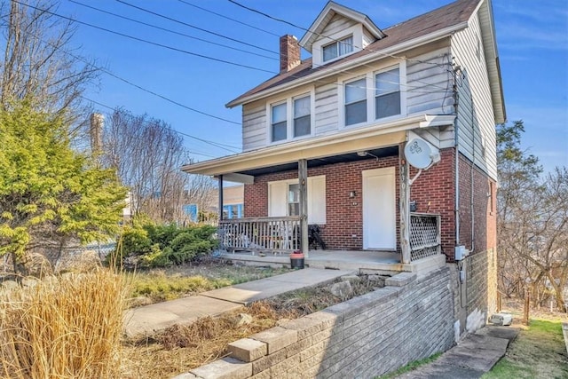 1303 Alton St, Beechview, PA 15216 - american foursquare style home featuring covered porch and brick siding