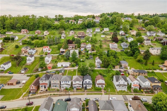 548 Conrad Ave, Charleroi Boro, PA 15022 - aerial overview of property's location with nearby suburban area