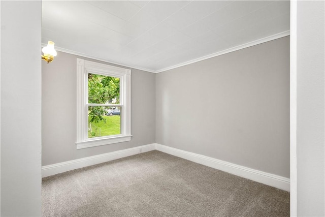 548 Conrad Ave, Charleroi Boro, PA 15022 - carpeted spare room with baseboards and crown molding