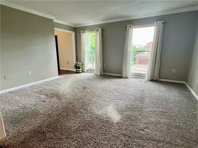 758 Venango Ave, Shaler, PA 15209 - carpeted spare room featuring ornamental molding and baseboards