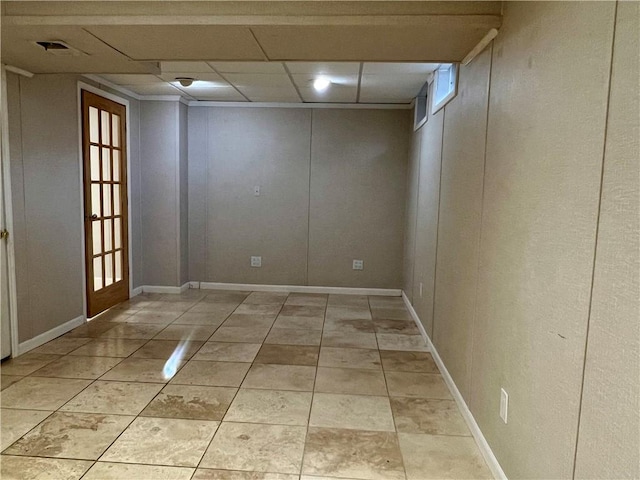 758 Venango Ave, Shaler, PA 15209 - spare room featuring a drop ceiling
