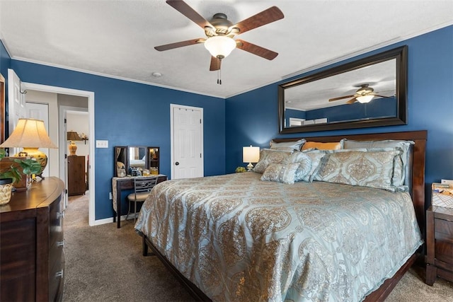 14 Cinque Terra Pl, Finleyville, PA 15332 - bedroom with carpet flooring, a ceiling fan, and baseboards