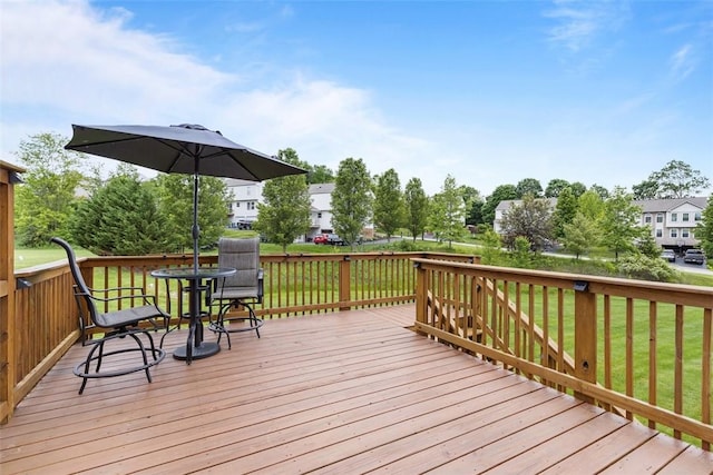 14 Cinque Terra Pl, Finleyville, PA 15332 - deck featuring a lawn and a residential view