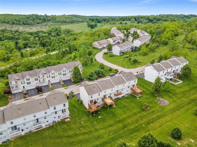 14 Cinque Terra Pl, Finleyville, PA 15332 - aerial view of residential area with a forest