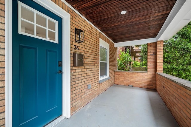 36 W Bellecrest, Brentwood, PA 15227 - view of exterior entry with brick siding and covered porch