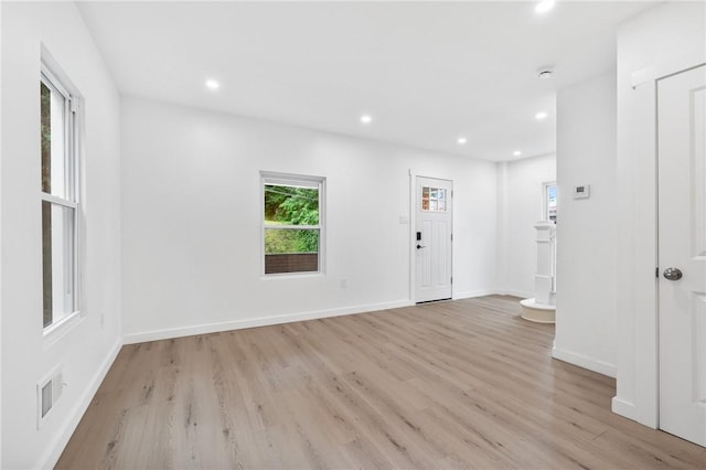 36 W Bellecrest, Brentwood, PA 15227 - entrance foyer featuring light wood-type flooring, recessed lighting, and baseboards