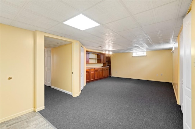 2501 Middletown Rd, Ingram, PA 15205 - below grade area featuring baseboards and carpet
