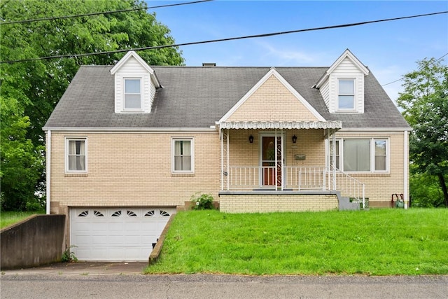 2501 Middletown Rd, Ingram, PA 15205 - new england style home with brick siding, covered porch, and a front yard