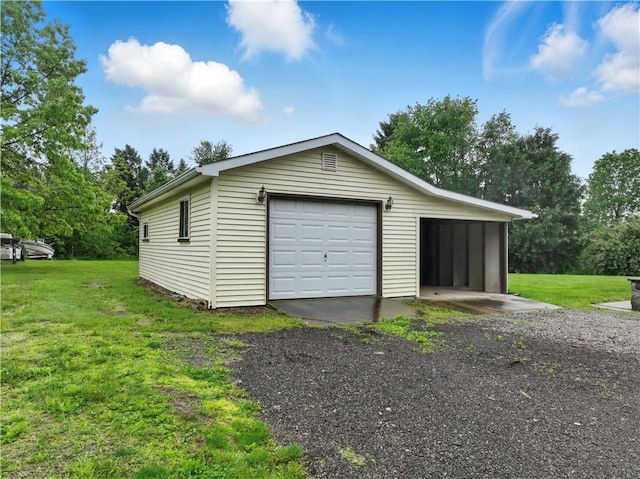 124 Plum St, Franklin Twp, PA 16117 - garage with a detached garage
