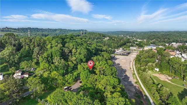 627 Seminary Ave, South Fayette, PA 15071 - aerial overview of property's location featuring a forest