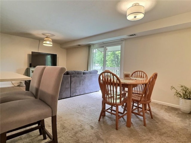 2465 Brook Ledge Rd Unit 31A, South Fayette, PA 15017 - dining area with carpet floors and baseboards