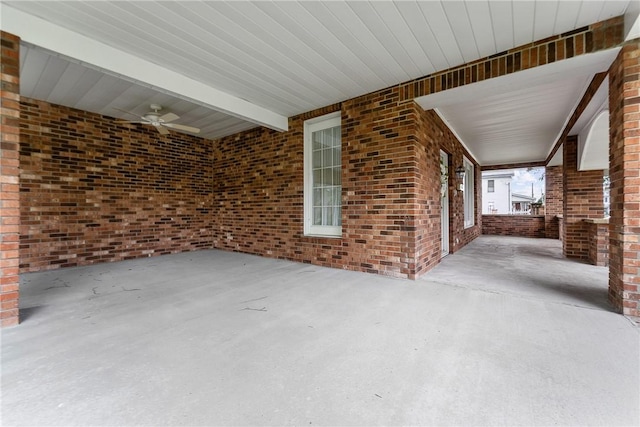 534 N Main St, Masontown, PA 15461 - view of patio featuring a ceiling fan