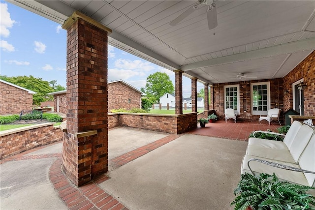534 N Main St, Masontown, PA 15461 - view of patio with a ceiling fan