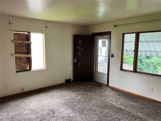 505 Monongahela Ave, Glassport, PA 15045 - entryway featuring carpet and baseboards