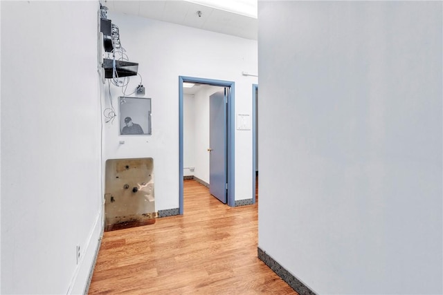 144 S 20th St, South Side, PA 15203 - corridor with light wood-style flooring and baseboards