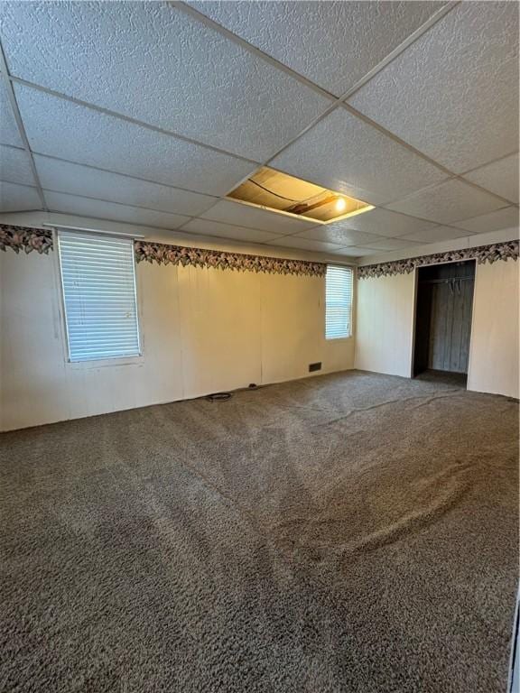 29 Old Mine Rd, Center Twp/Homer Cty, PA 15748 - carpeted empty room featuring a drop ceiling