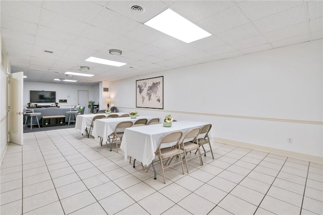 5 Bayard Rd Unit 206, Shadyside, PA 15213 - dining room featuring a paneled ceiling and light tile patterned flooring