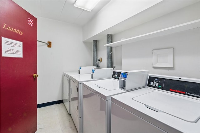 5 Bayard Rd Unit 206, Shadyside, PA 15213 - shared laundry with washing machine and dryer, light flooring, and baseboards