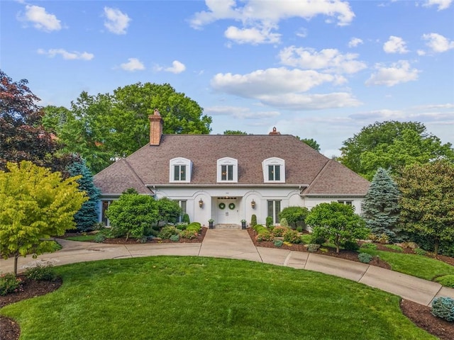 152 Devonwood Dr, Upper St Clair, PA 15241 - view of front of property featuring a front lawn and a chimney