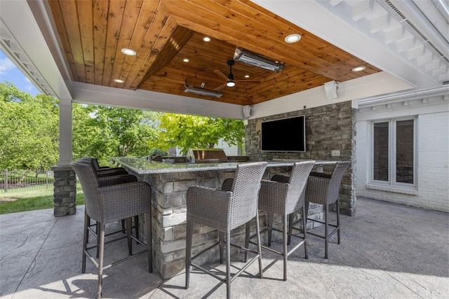 152 Devonwood Dr, Upper St Clair, PA 15241 - view of patio featuring an outdoor kitchen