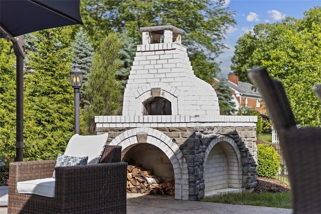 152 Devonwood Dr, Upper St Clair, PA 15241 - view of patio with an outdoor brick fireplace